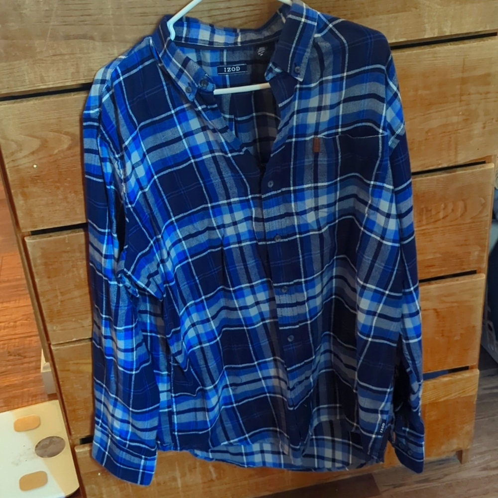 IZOD Flannel Button Down